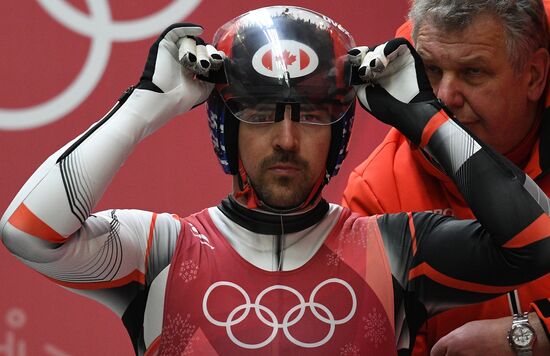2018 Winter Olympics. Luge. Men. Day one