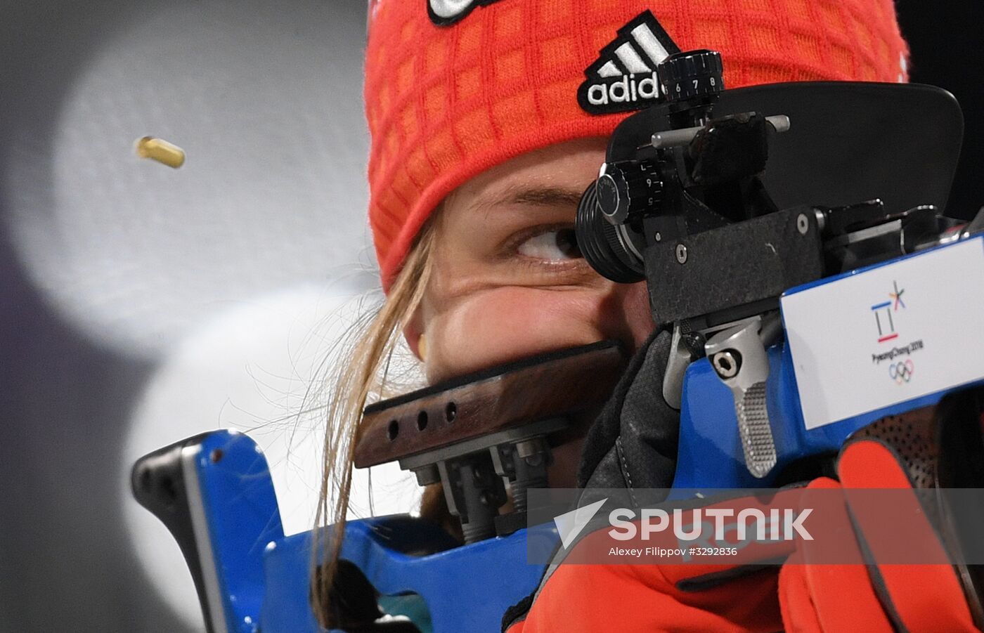 2018 Winter Olympics. Biathlon. Women. Sprint