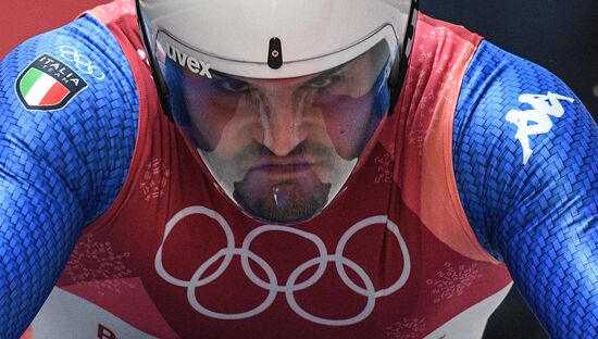 2018 Winter Olympics. Luge. Men. Day one