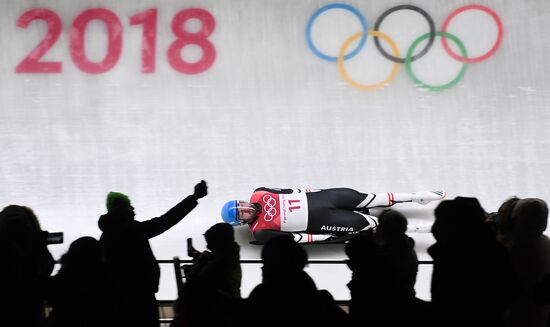 2018 Winter Olympics. Luge. Men. Day one