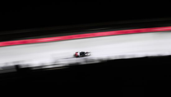 2018 Winter Olympics. Luge. Men. Day one