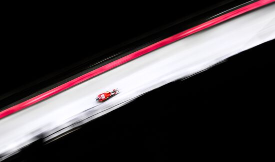 2018 Winter Olympics. Luge. Men. Day one