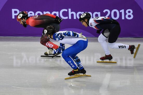 2018 Winter Olympics. Short track speed skating. Day one