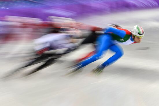 2018 Winter Olympics. Short track speed skating. Day one