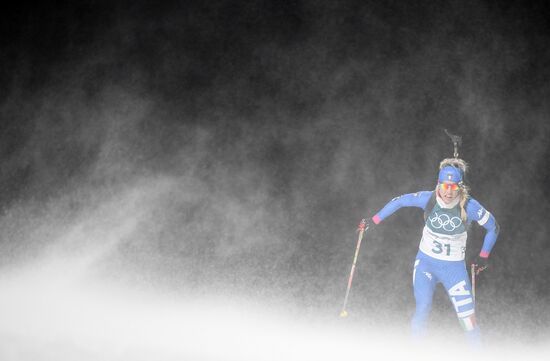 2018 Winter Olympics. Biathlon. Women. Sprint