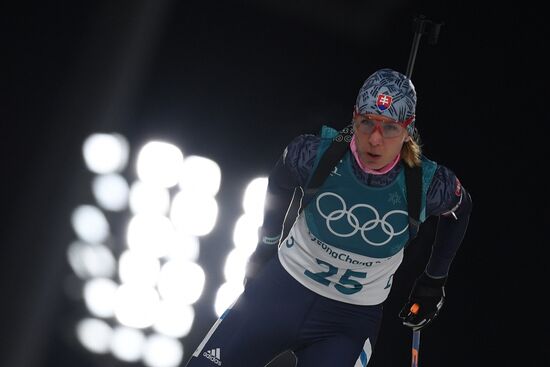 2018 Winter Olympics. Biathlon. Women. Sprint