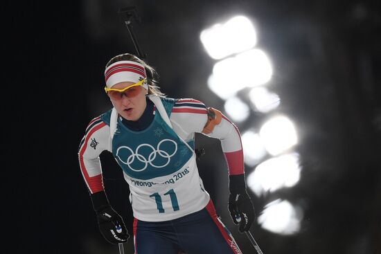 2018 Winter Olympics. Biathlon. Women. Sprint
