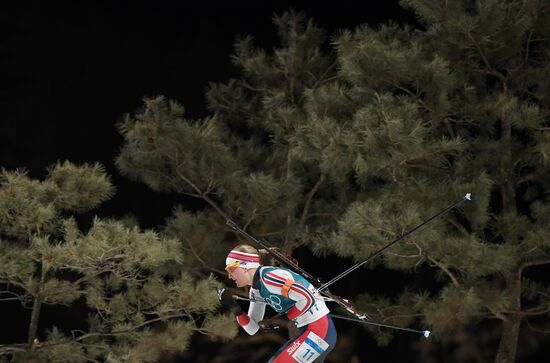 2018 Winter Olympics. Biathlon. Women. Sprint