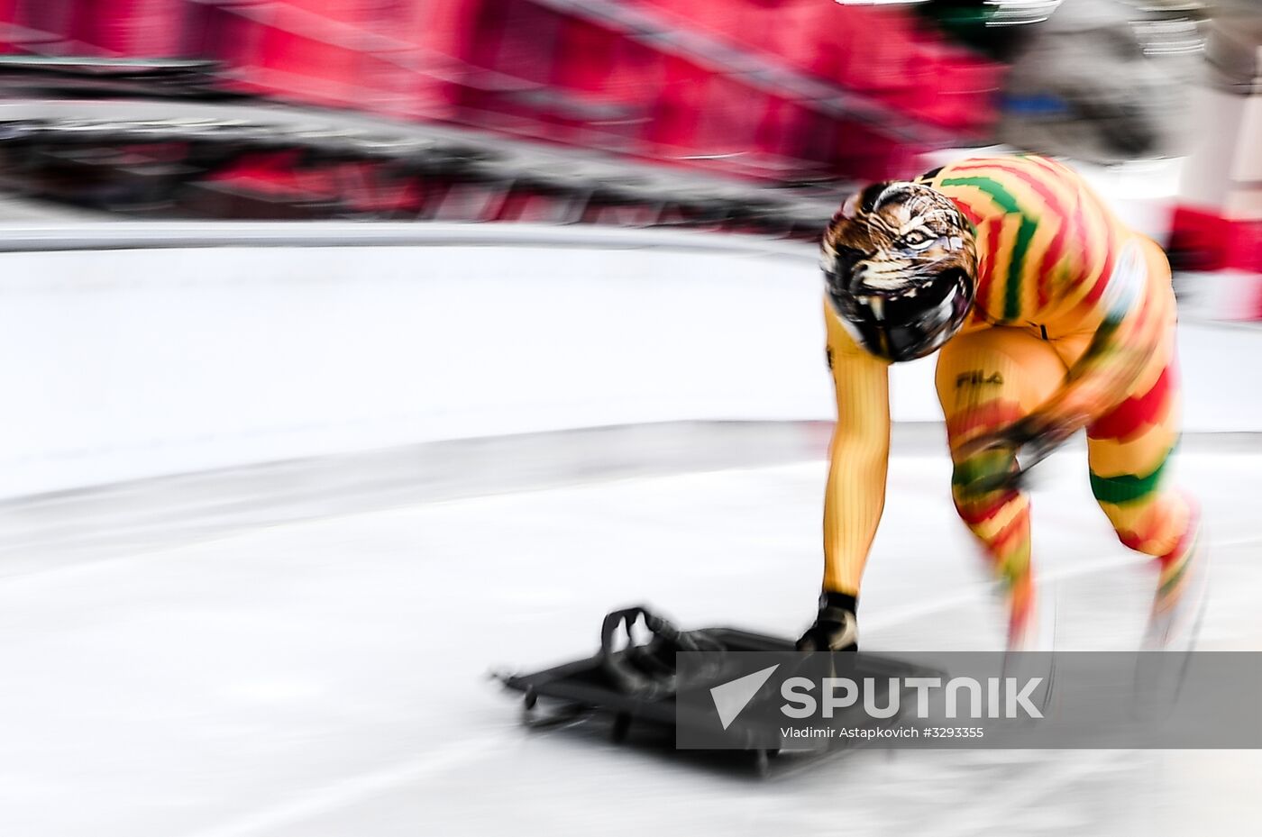 2018 Winter Olympics. Men's skeleton. Training