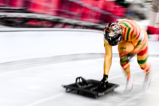 2018 Winter Olympics. Men's skeleton. Training