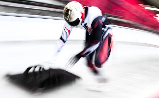 2018 Winter Olympics. Men's skeleton. Training