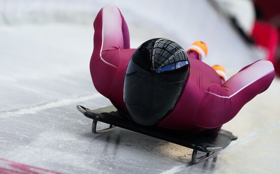 2018 Winter Olympics. Skeleton. Men. Training