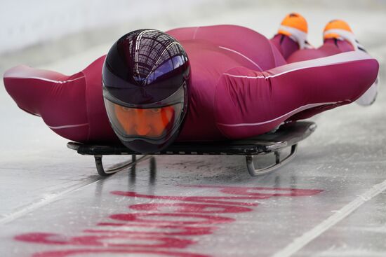 2018 Winter Olympics. Skeleton. Men. Training