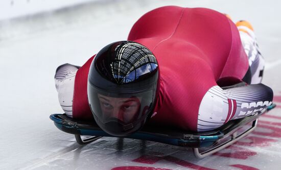 2018 Winter Olympics. Skeleton. Men. Training