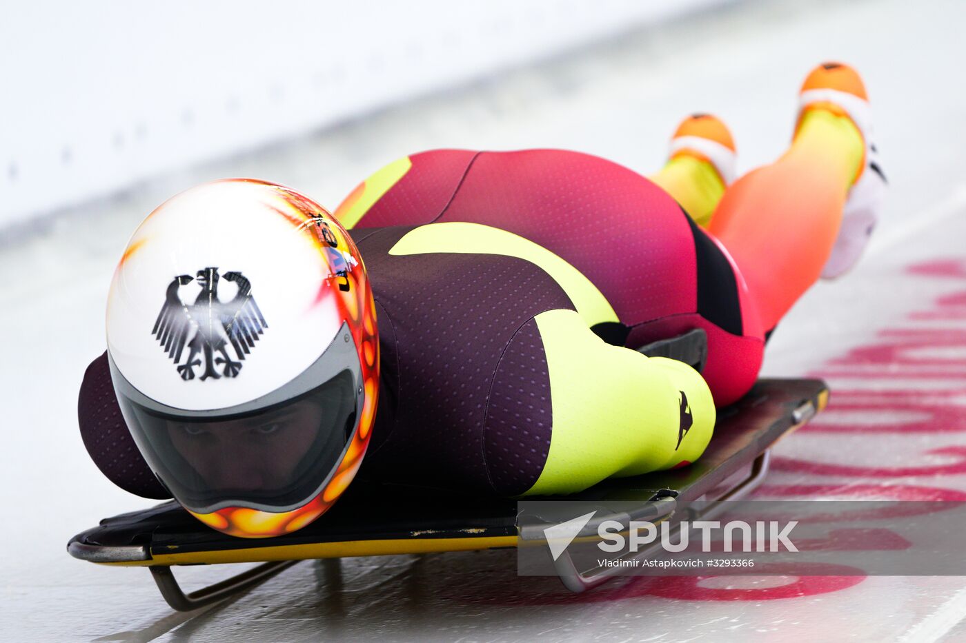 2018 Winter Olympics. Skeleton. Men. Training