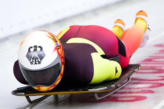 2018 Winter Olympics. Skeleton. Men. Training