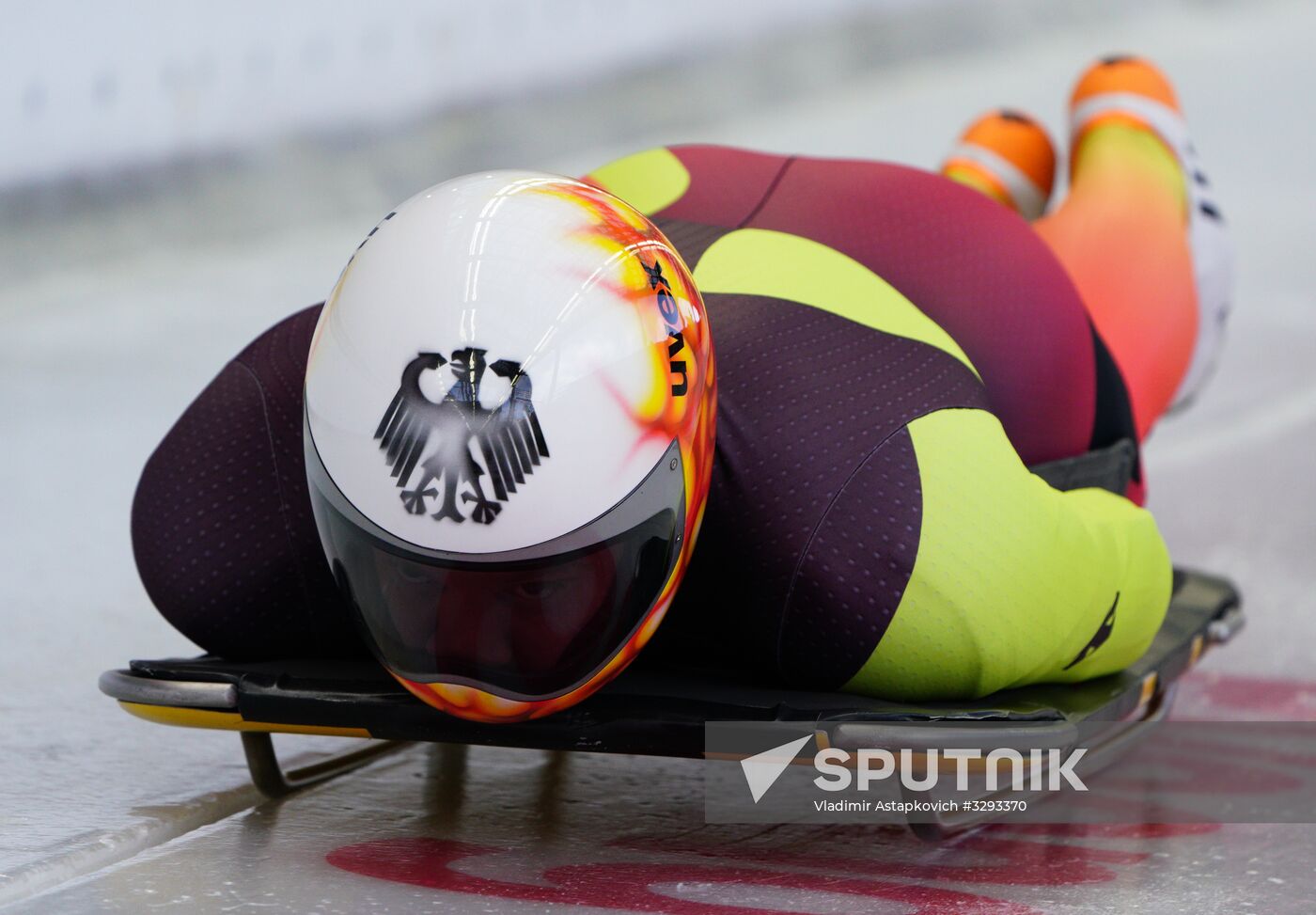 2018 Winter Olympics. Skeleton. Men. Training