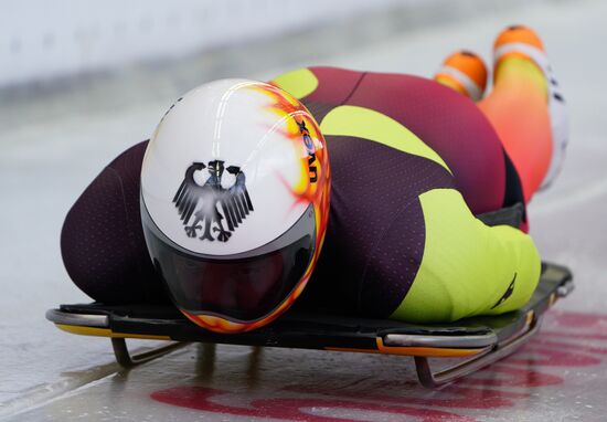 2018 Winter Olympics. Skeleton. Men. Training