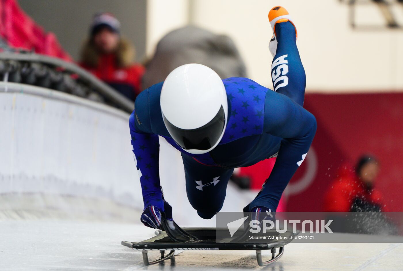 2018 Winter Olympics. Skeleton. Men. Training