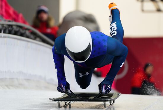 2018 Winter Olympics. Skeleton. Men. Training