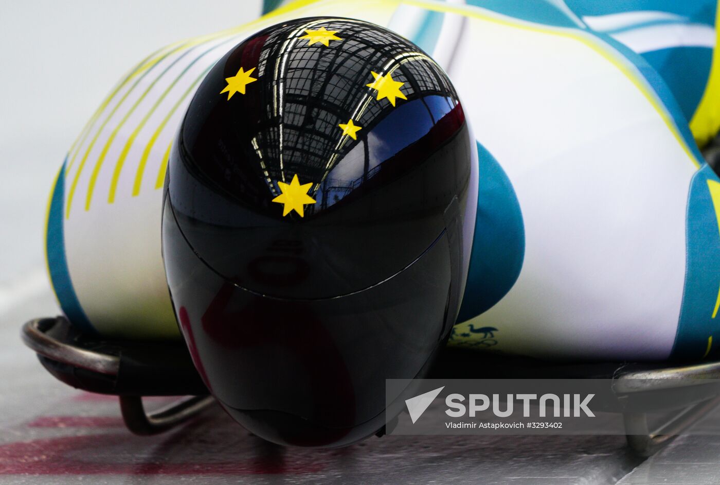 2018 Winter Olympics. Skeleton. Men. Training