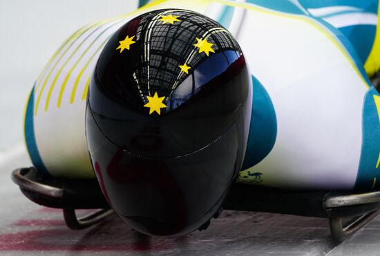 2018 Winter Olympics. Skeleton. Men. Training