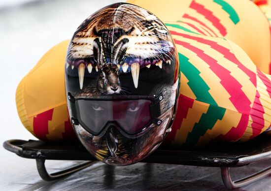 2018 Winter Olympics. Skeleton. Men. Training