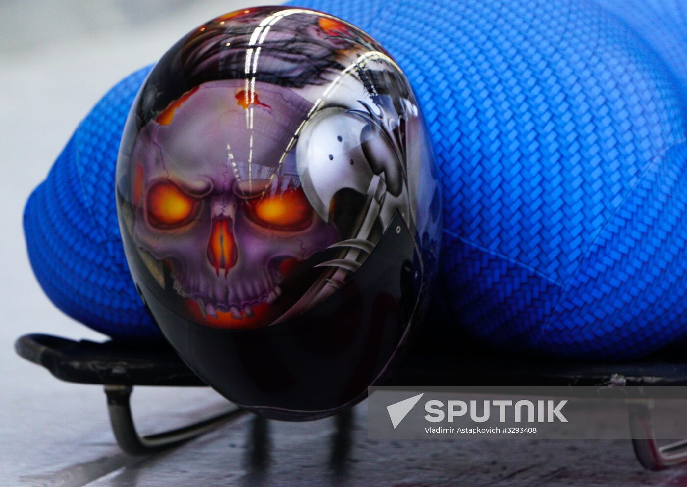 2018 Winter Olympics. Skeleton. Men. Training