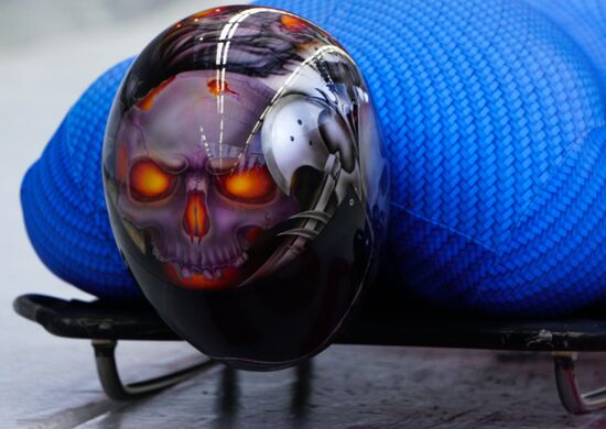 2018 Winter Olympics. Skeleton. Men. Training