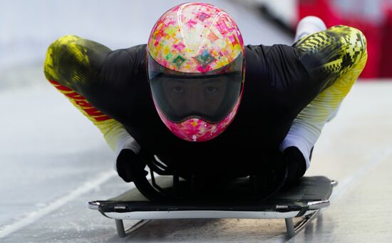 2018 Winter Olympics. Skeleton. Men. Training