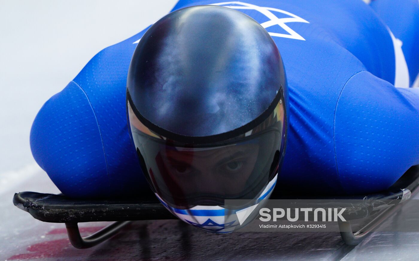 2018 Winter Olympics. Skeleton. Men. Training