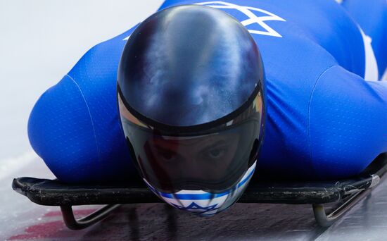 2018 Winter Olympics. Skeleton. Men. Training