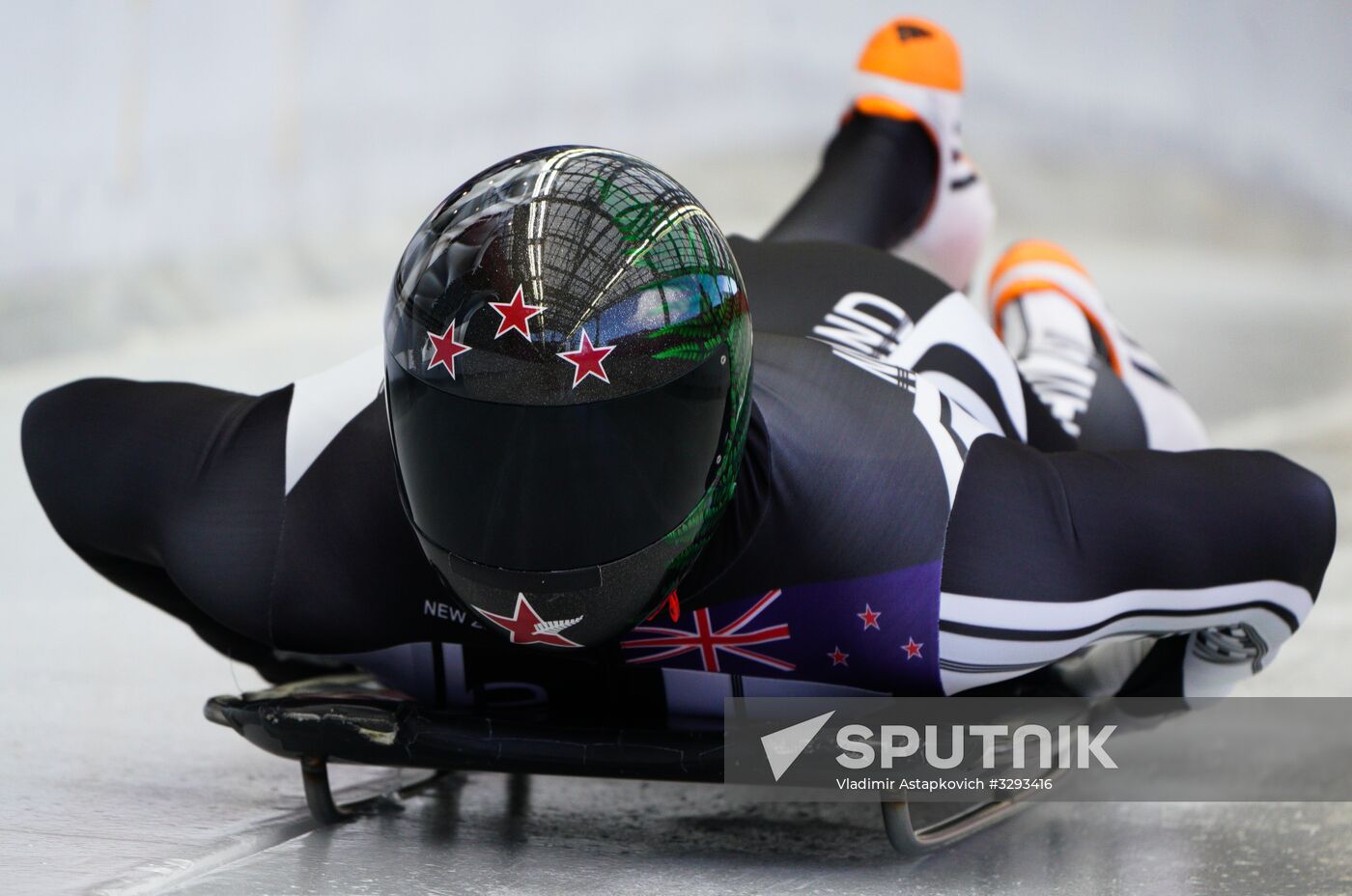 2018 Winter Olympics. Skeleton. Men. Training