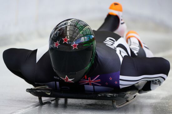 2018 Winter Olympics. Skeleton. Men. Training