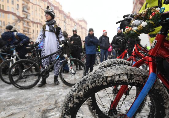 Third Moscow Winter Bicycle Parade