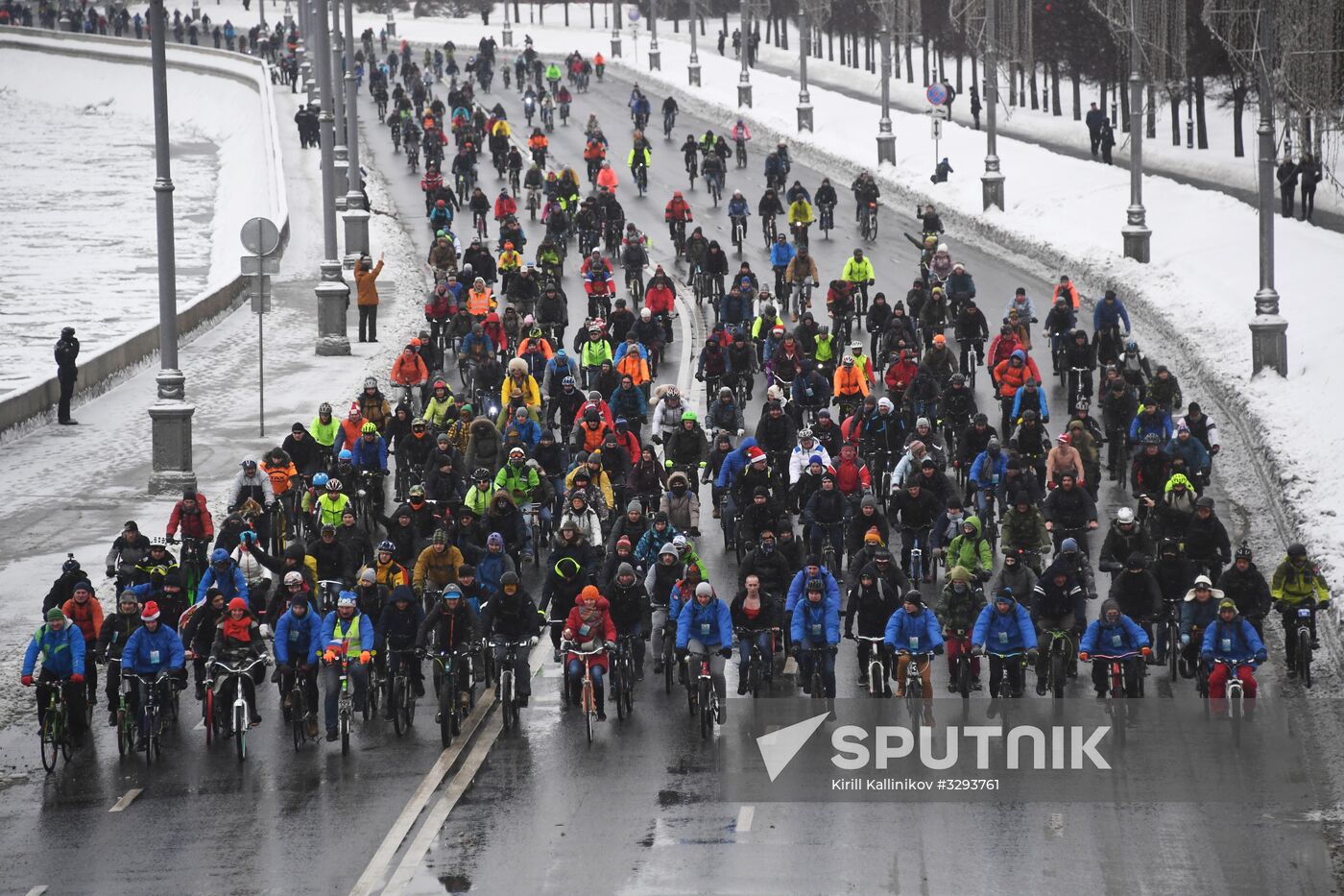 Third Moscow Winter Bicycle Parade