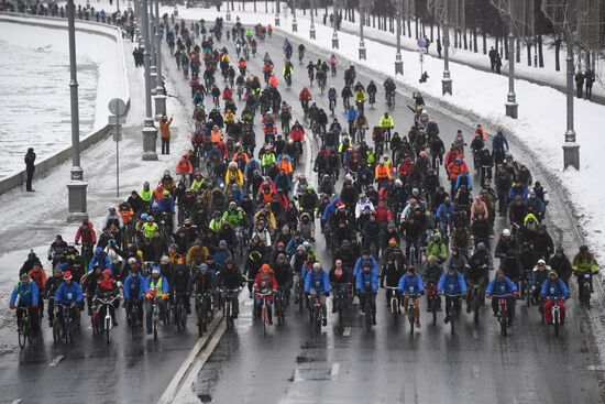 Third Moscow Winter Bicycle Parade