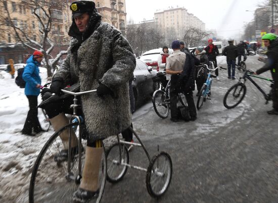 Third Moscow Winter Bicycle Parade