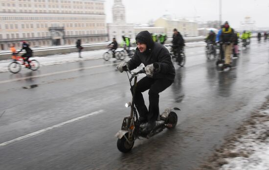 Third Moscow Winter Bicycle Parade