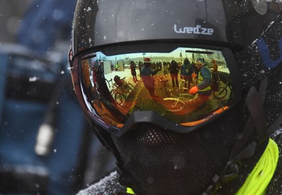 Third Moscow Winter Bicycle Parade