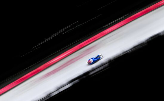 2018 Winter Olympics. Luge. Men. Day two