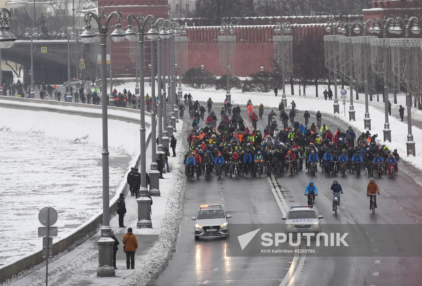 Third Moscow Winter Bicycle Parade