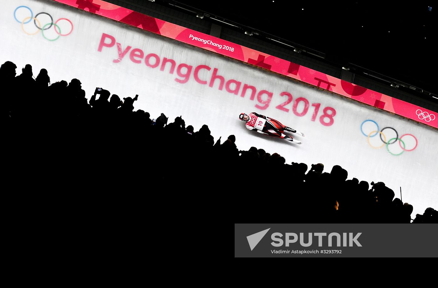 2018 Winter Olympics. Luge. Men. Day two