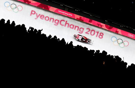 2018 Winter Olympics. Luge. Men. Day two