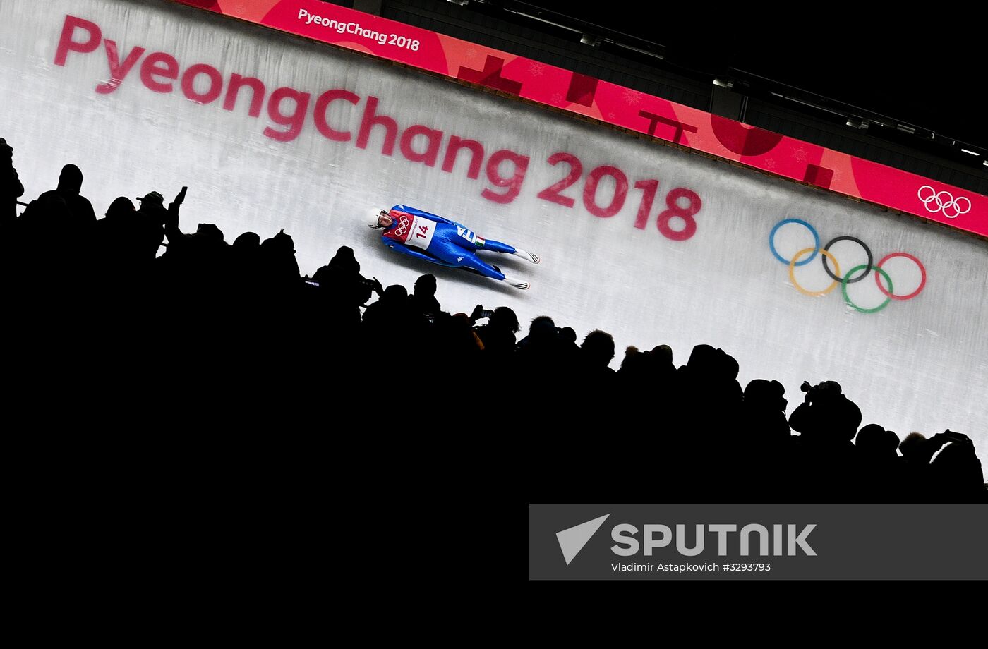 2018 Winter Olympics. Luge. Men. Day Two