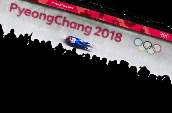 2018 Winter Olympics. Luge. Men. Day Two