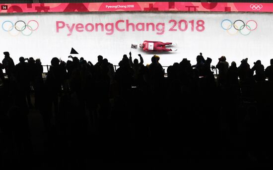 2018 Winter Olympics. Luge. Men. Day two