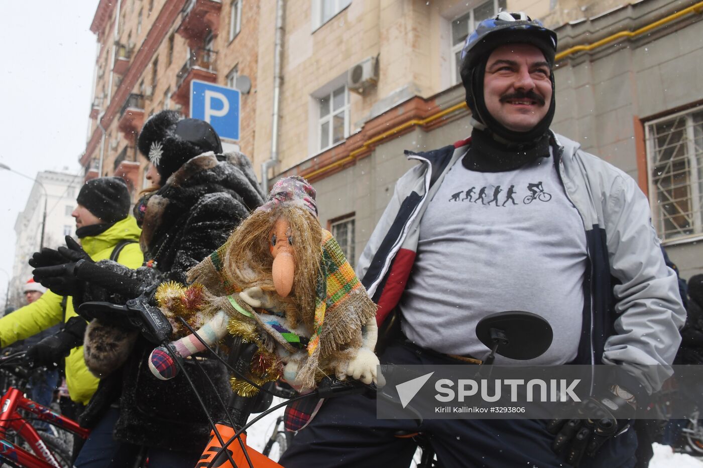 Third Moscow Winter Bicycle Parade