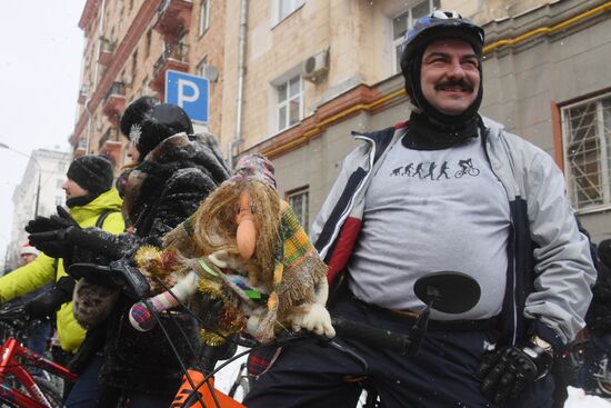 Third Moscow Winter Bicycle Parade