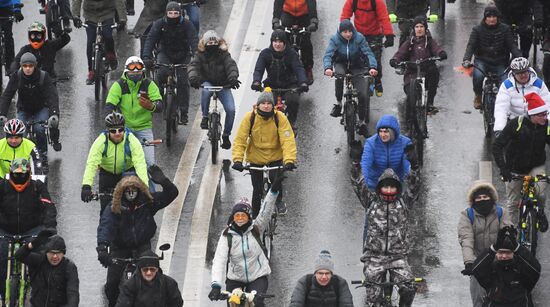 Third Moscow Winter Bicycle Parade